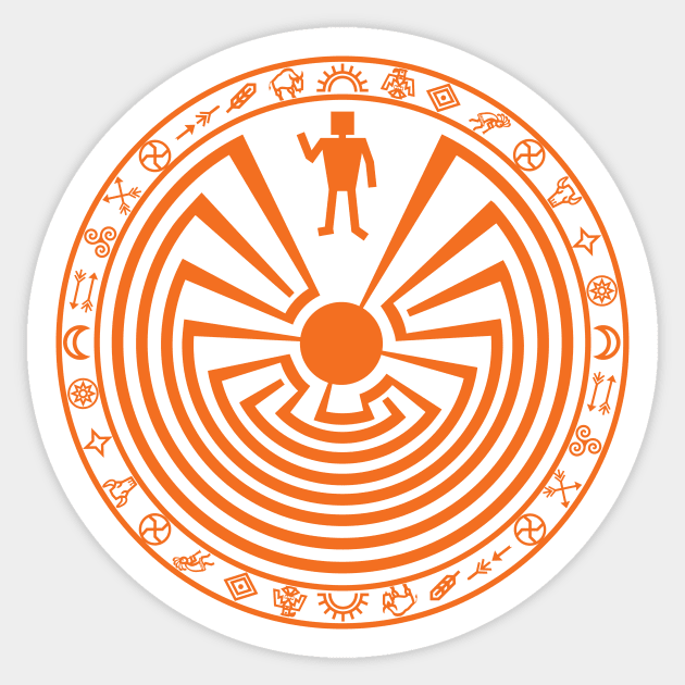 Man in the Maze Sticker by PeregrinusCreative